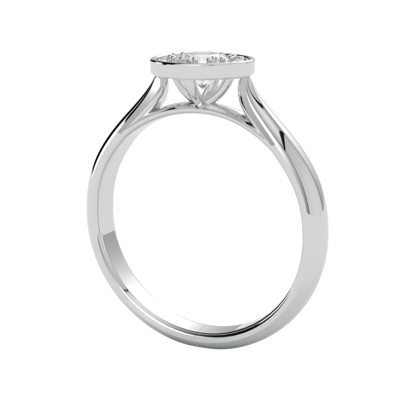 Pierścionek z diamentem Luminis – złoto białe 750 – GOLDPORT